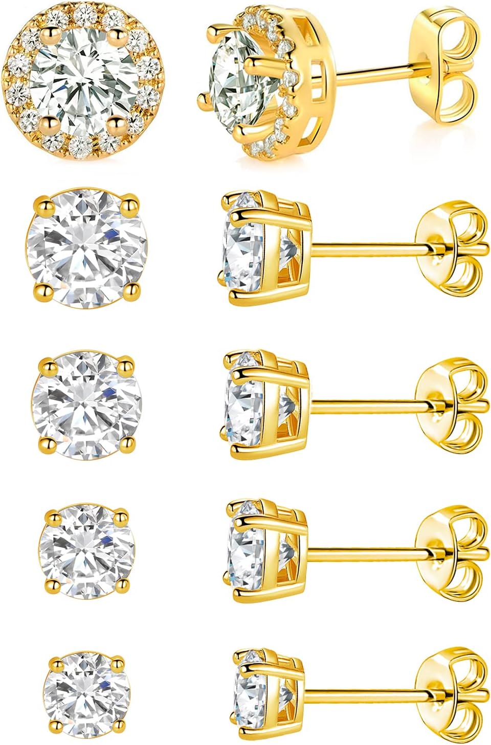 7D Cubic Zirconia Earrings