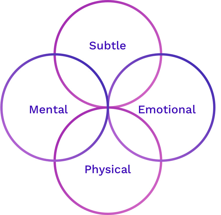 Subtle, Emotional, Mental and Physical Dimensions