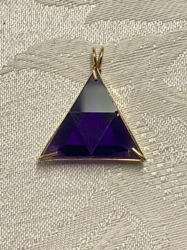 Star of David Amethyst Necklace 14kt gold