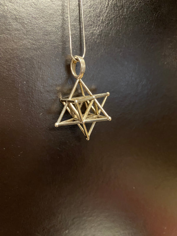 Silver Merkaba Pendant - 7D Tech