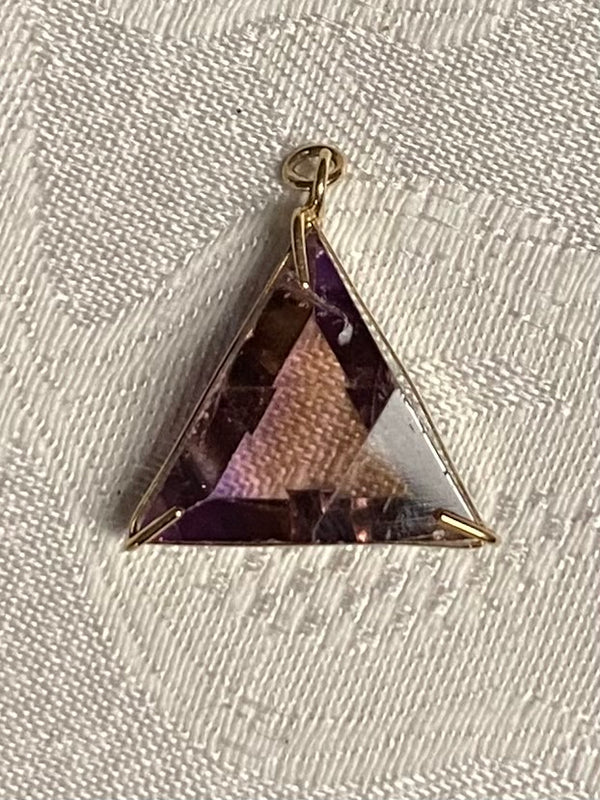 Star of David Amethyst Necklace 14kt gold