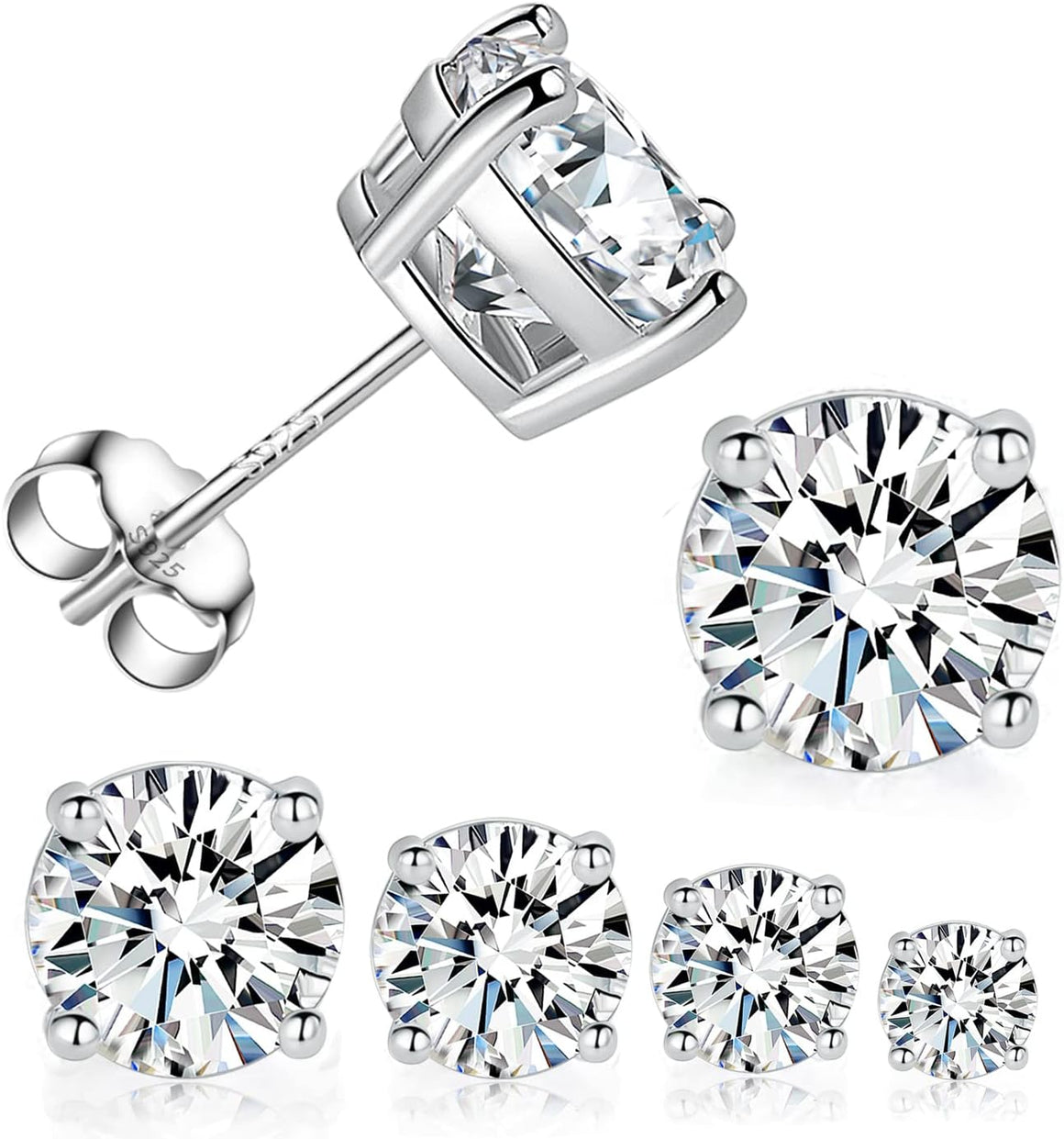 7D Cubic Zirconia Earrings