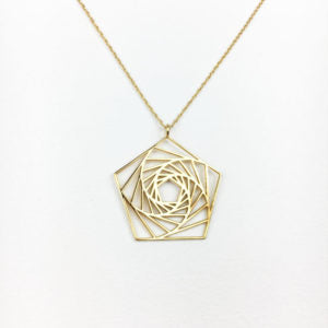 7D Aperture Pendant – Gold Plated