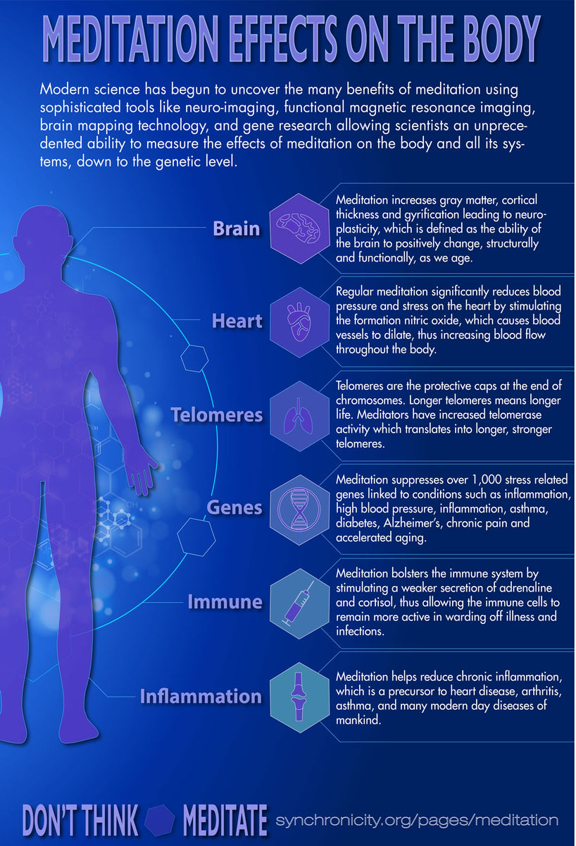 Free Infographic: Effects of Meditation on the Body – Synchronicity ...