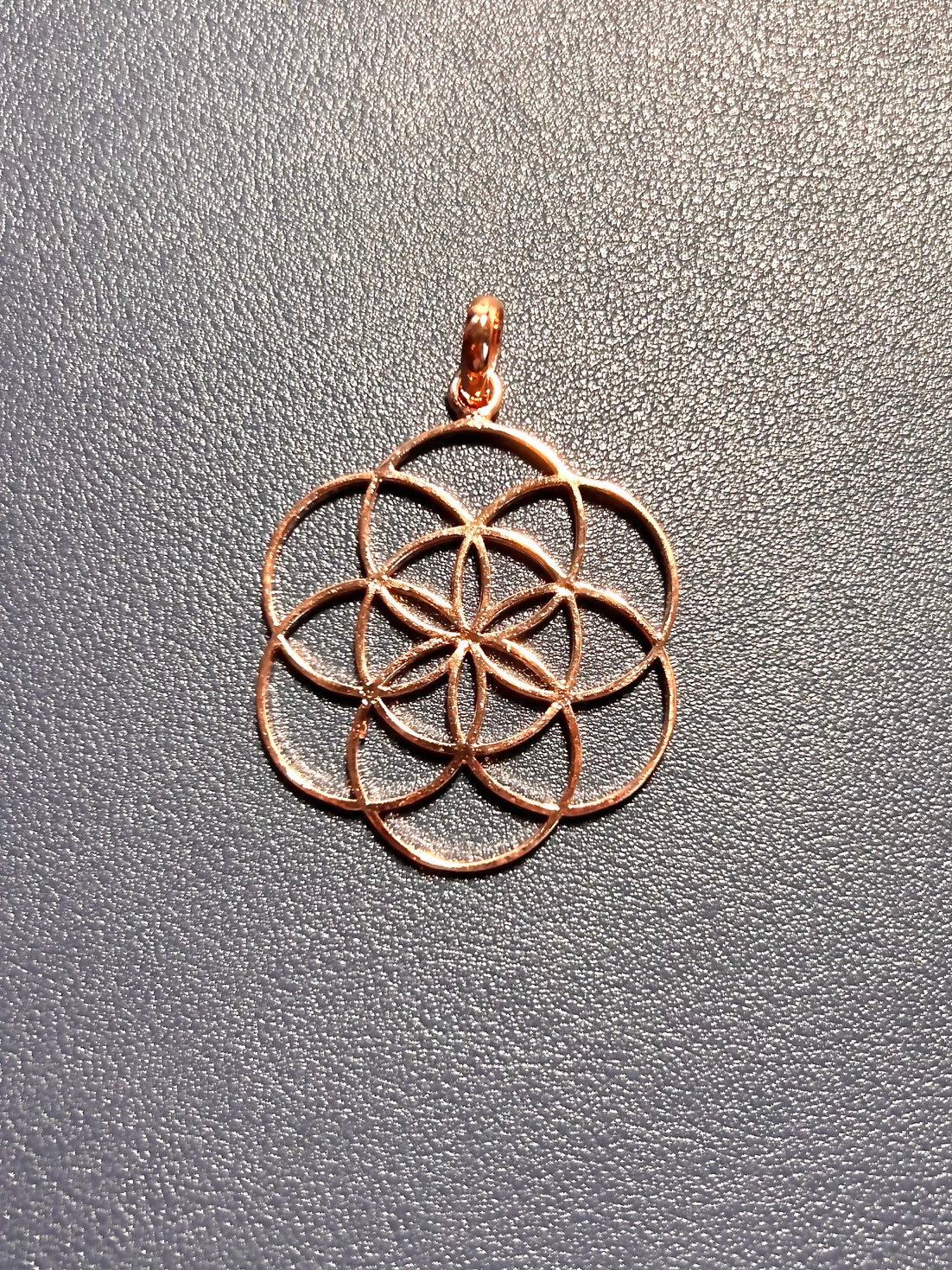 7D Copper Seed of Life Pendant
