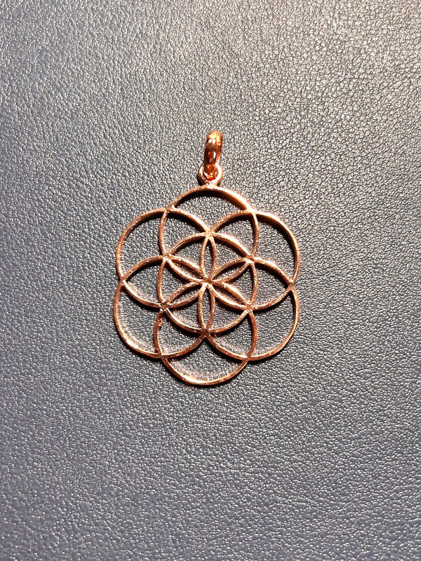 7D Copper Seed of Life Pendant
