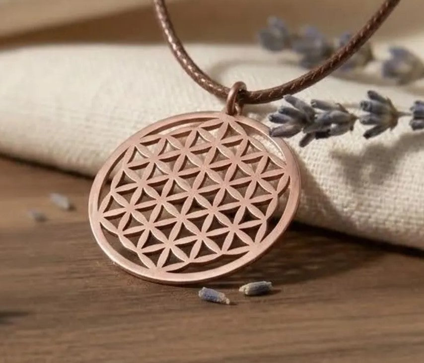 7D Copper Flower of Life Pendant