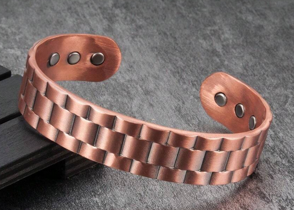 7D Wave Pattern Copper Magnet Bracelet