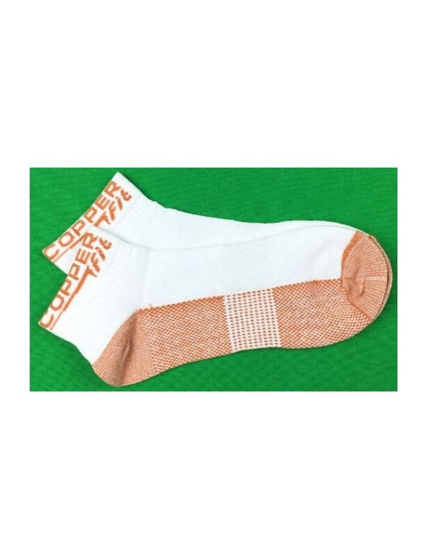 7D Copper Antibacterial Ankle Sport Socks (M/F) – White